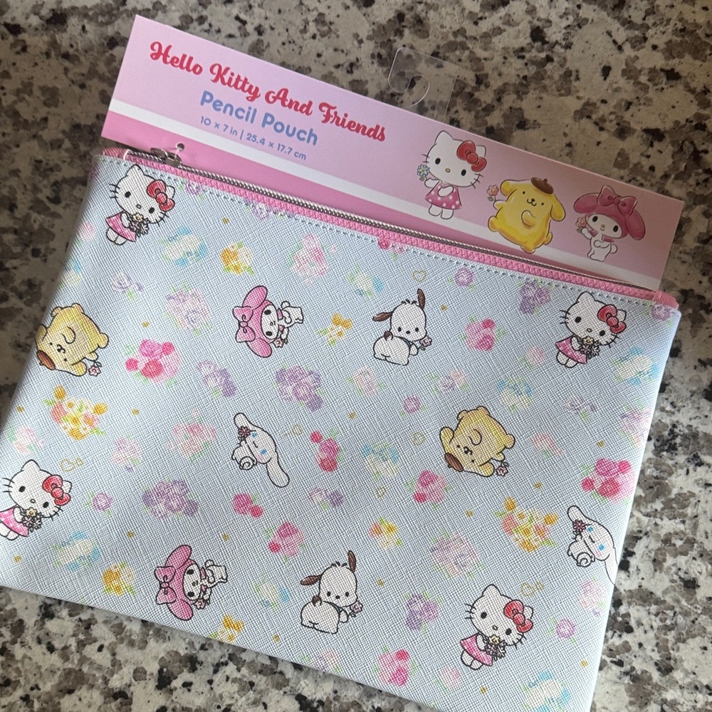 Hello Kitty Pink and Yellow Character Pouch